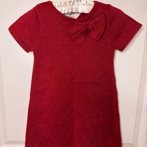 H&M Sparkling Red Dress with Bow